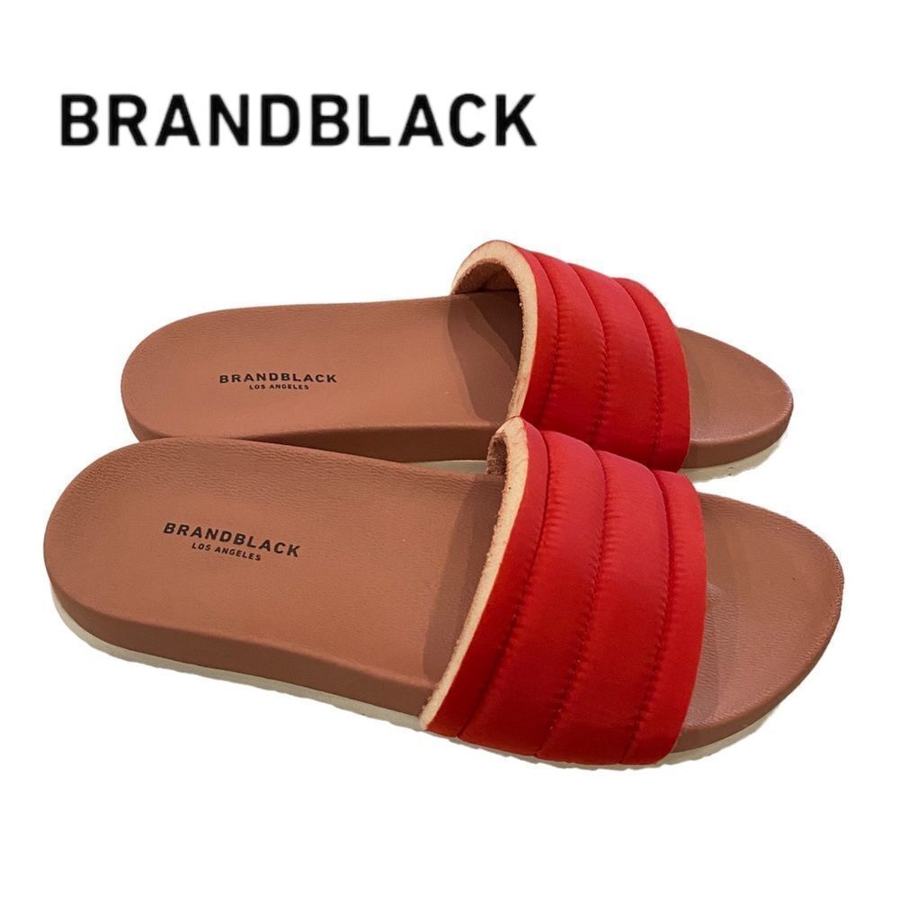 NEW in Box with Dustbag Brandblack Los Angeles Bonito Red Quilted Sandals